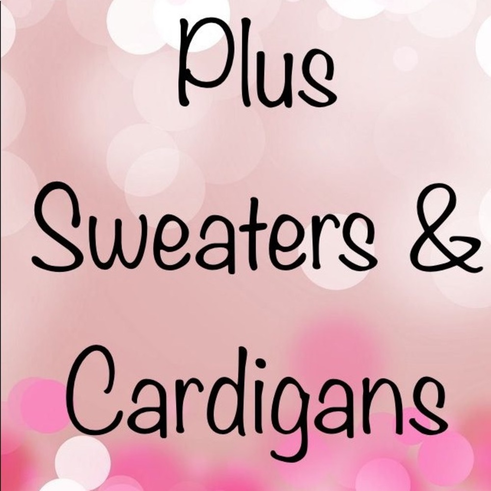 PLUS SIZE SWEATERS & CARDIGANS